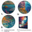 Rainbow Colored Waves In The Sky IV, reproduction d'art sur toile-88549959-88549965