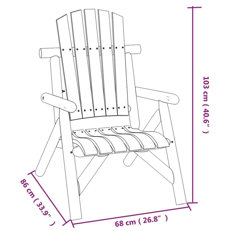 Laytonville Solid Wood 2 - Person Seating Group, Brown
