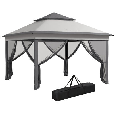 Brynja 3.5m W x 3.5m D Steel Patio Gazebo