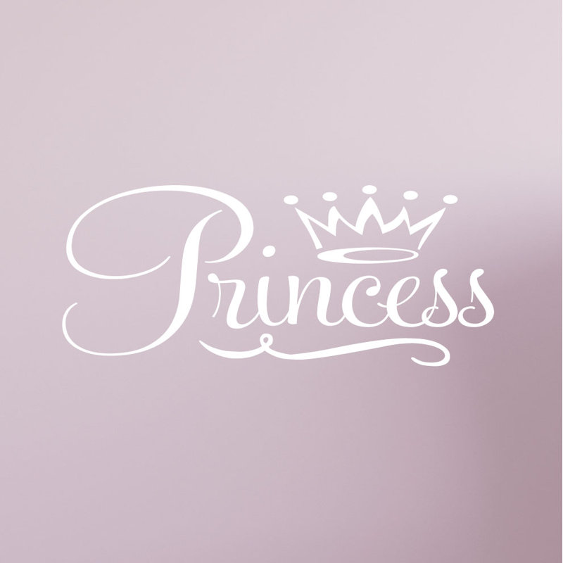 Text & Numbers Non-Wall Damaging Wall Decal, White