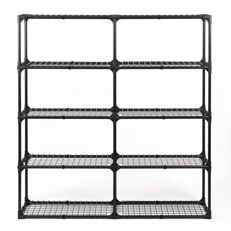 5-SHELF WIRE RACK WITH COVER (2PACK)