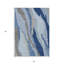 Tapis intérieur lavable abstrait bleu 5 pi x 8 pi