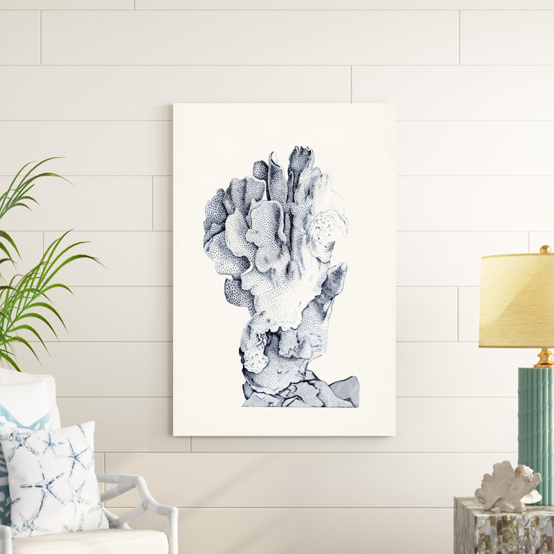 Bleu antique corail IV, H 48 po x l 32 po x P 1,25 po