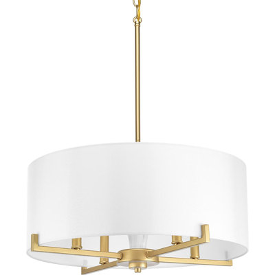 Lustre tambour 4 lumières à abat-jour Perth