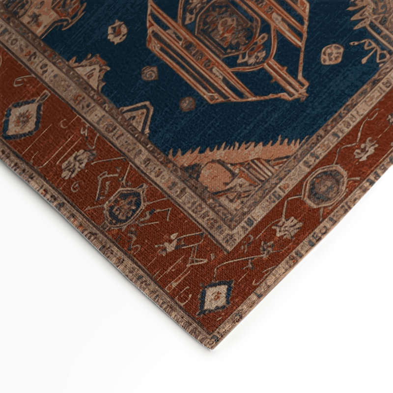 Tapis intérieur et extérieur ArtDeco, Rectangle 5 pi x 7 pi