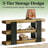Versatile Side Table,Console Table,3-Tier Sofa Table,Entryway Table