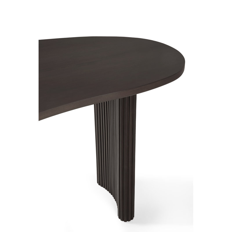 Boomerang Solid Wood Writing Desk, 29.5" H x 78.5" W x 39.5" D, Espresso