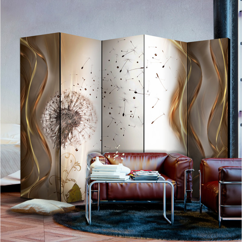 Solid Wood Folding Room Divider, 5