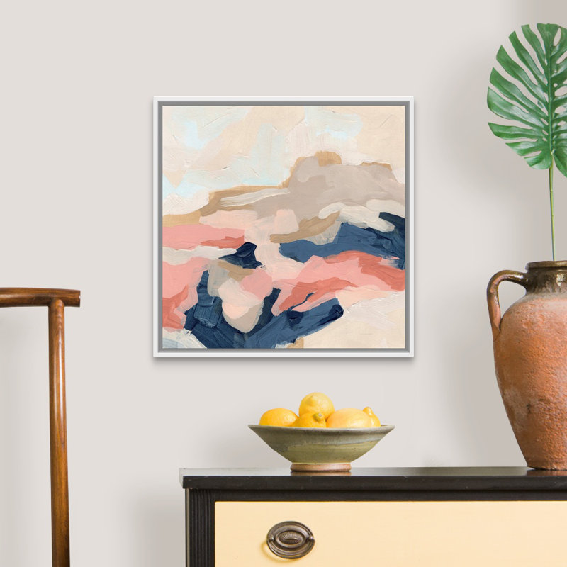 «Dappled Mesa I» par June Erica Vess - reproduction de photo, H 22 po x l 22 po x P 1,75 po, Cadre blanc