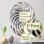 Gris gris Geode Minimalisme II - Miroir décoratif Vortex | Ovale-96240042