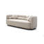 3 + 1, canapé moderne luxueux pour le salon, canapé rembourré en molleton beige bouclé pour bureau personnel, beige clair