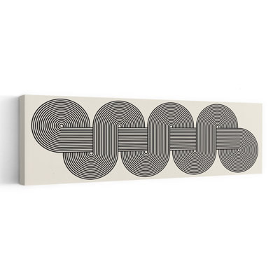 Flowing Geometric Lines Abstract Elegant Geometric Wall Art