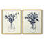 Vase floral indigo I - impression encadrée de qualité supérieure - prêt à être accroché - aucun clou requis - aucun clou requis-1000417606-1000417604
