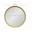 Miroir mural en bois de manguier de style transitionnel avec cadre en bois de manguier massif D20x1,5 "-923099097