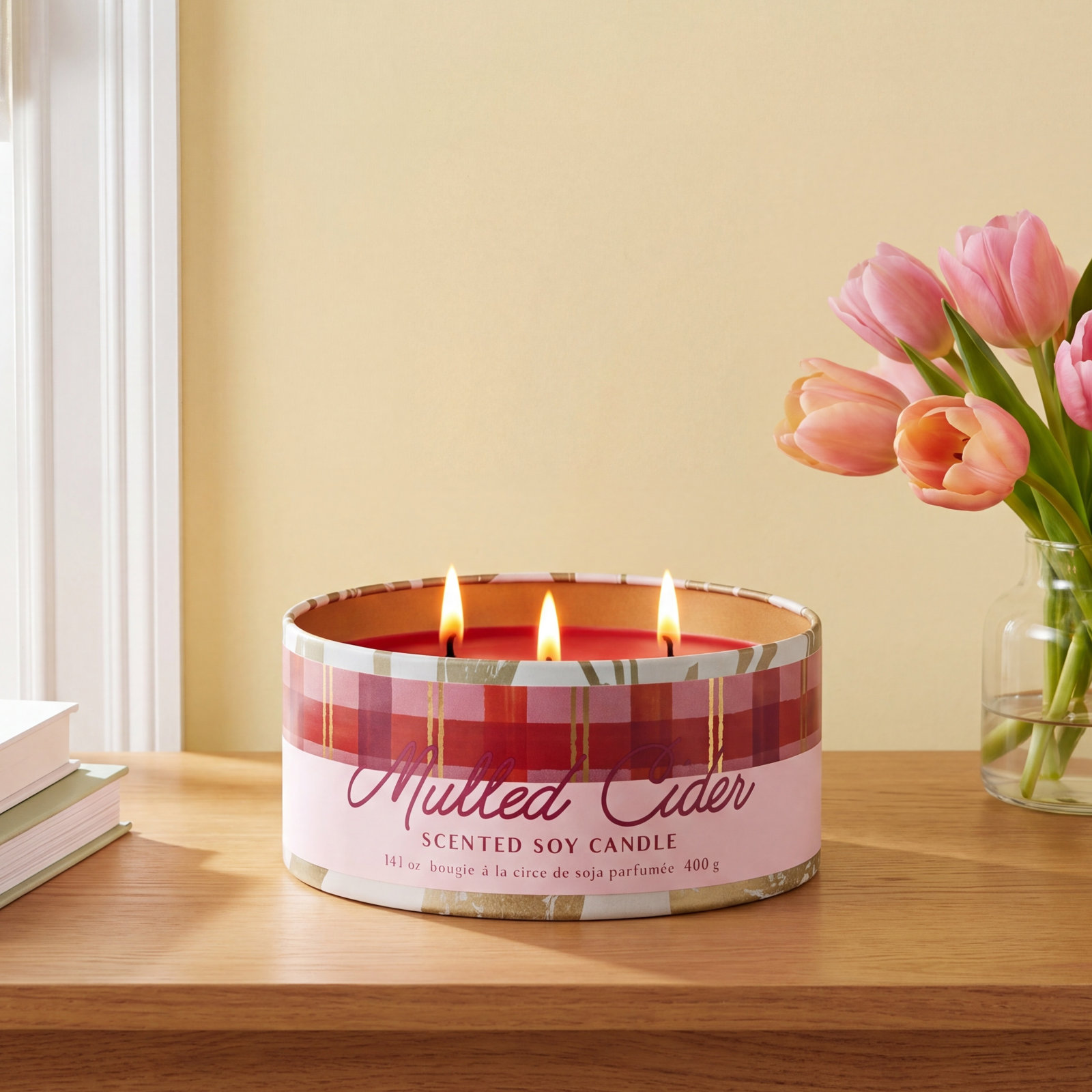 Mulled Cider Scented Candle, Large Tin