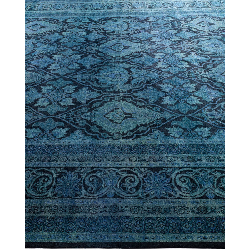 Vickye One-of-a-Kind 7' 10" x 9' 10" Hand Knotted Area Rug