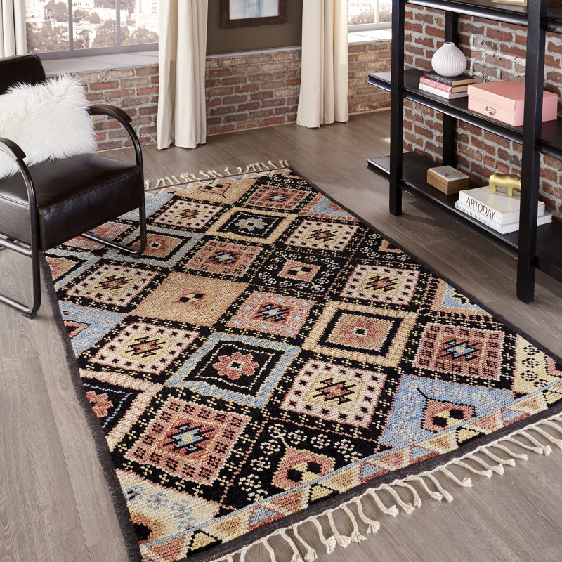Rushmore Wool Geometric Indoor Rug, Rectangle 3'6" X 5'6"