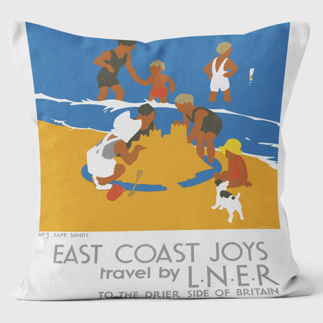 East Coast Joys’ LNER 1932 - Safe Sands - National Railway Museum Cushion