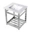 Ceramic Rectangular Console Bathroom Sink with Overflow-49610621-49617813