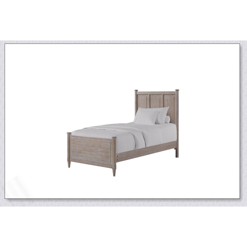 Lit en placage Mindi sans lit gigogne, Lit simple