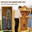 Outsunny Small Shed Wooden Garden Shed-516994749