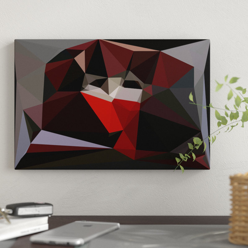 «The Mask», impression sur toile, H 26 po x l 40 po x P 1,5 po, Pas de tapis, Toile tendue