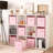 Cube Storage Bins, 11 Inch Storage Cube Organizer, Collapsible Fabric Storage Cubes With Handle, Decorative Cube Storage Organizer For Shelves, Closet, 8-Pack