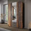 3 Door Manufactured Wood Wardrobe