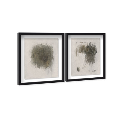 Modernist Sketch Set Framed Graphic Art