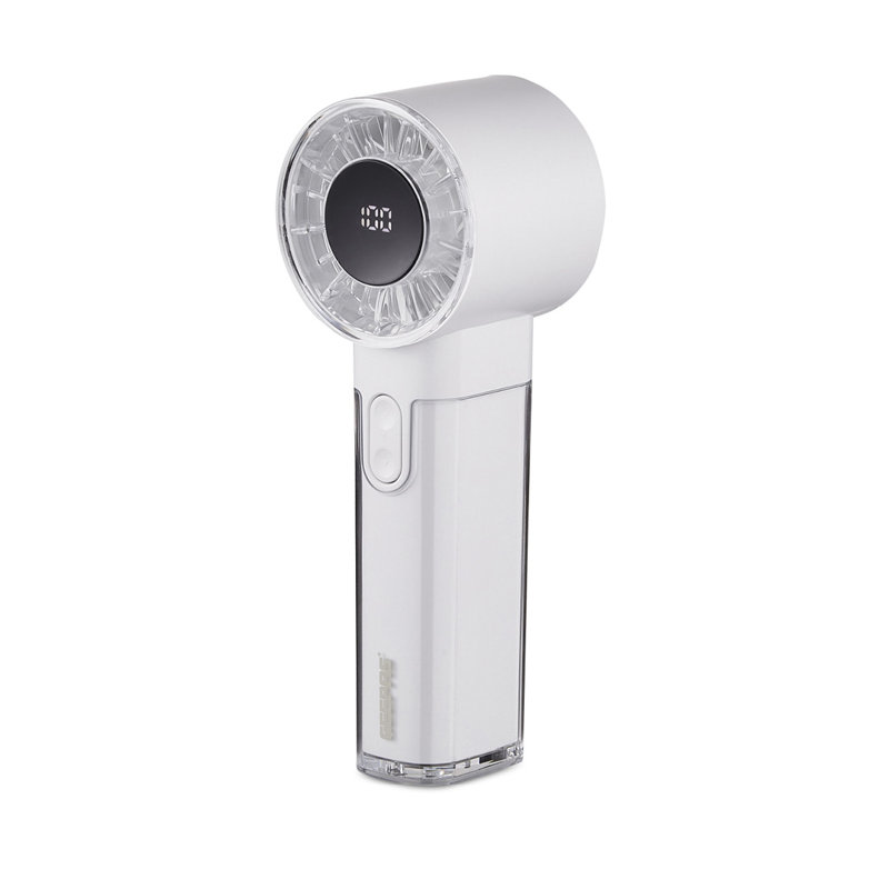 GEEPAS Rechargeable Fan | Mini Digital Portable USB Fan for Travel Camping Office Outdoor Women | Handheld 3000mAh 100 Level Wind Speed Quiet Mode 10Hr Run Time | 2 Year Warranty
