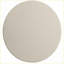 Table basse ronde antique blanche avec tablette inférieure - Organisateur durable pour le salon