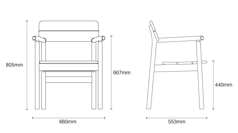 Tanso Outdoor Dining Armchair