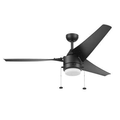 Ventilateur de plafond d'intérieur 56 po avec chaîne de traction et ensemble d'éclairage Teo inclus