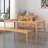 Modern Burlywood Rectangular Solid Wood Dining Table-182982023