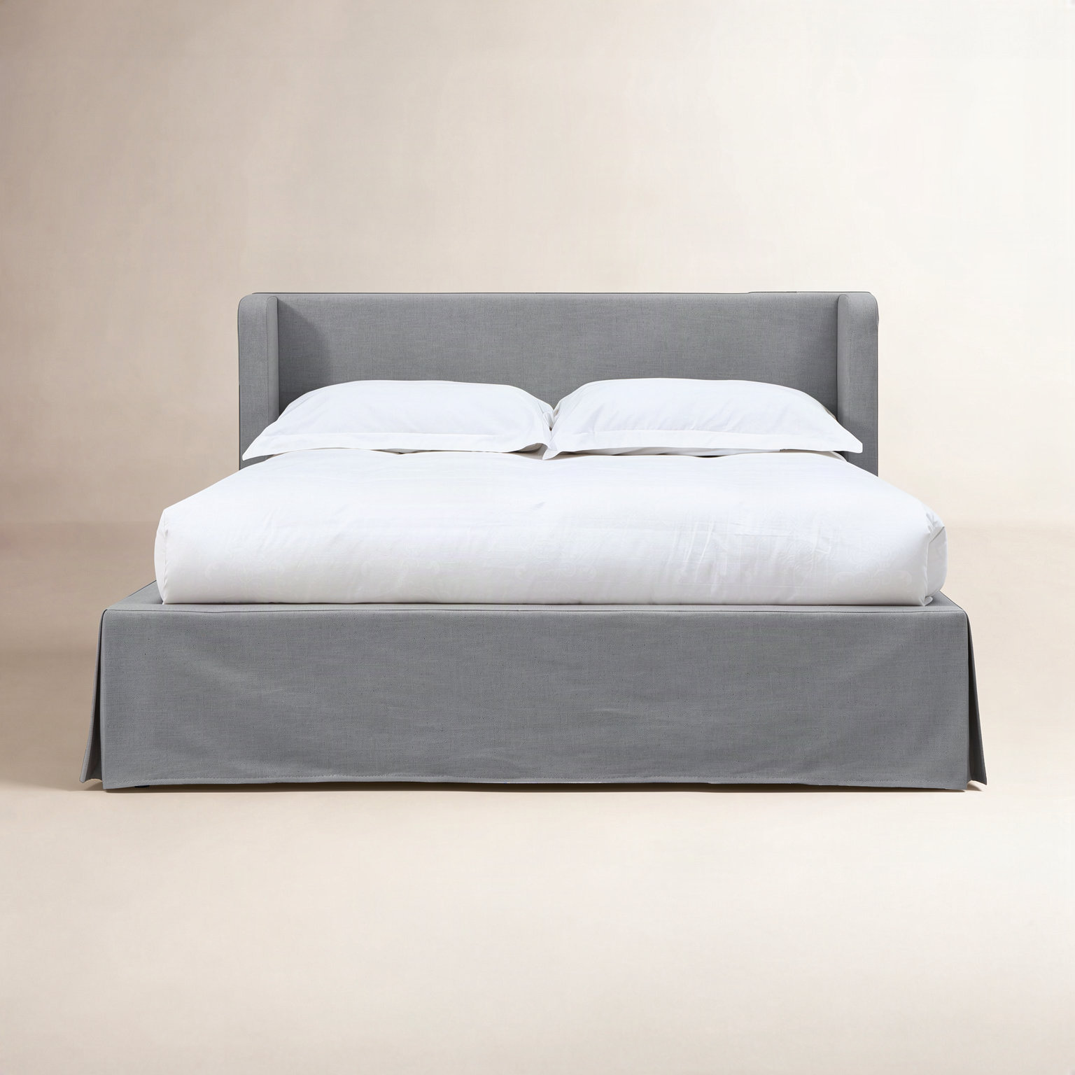 Caliban Storage Platform Bed, Queen, Gray