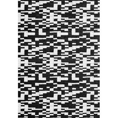 Tapis noir/blanc Ikin