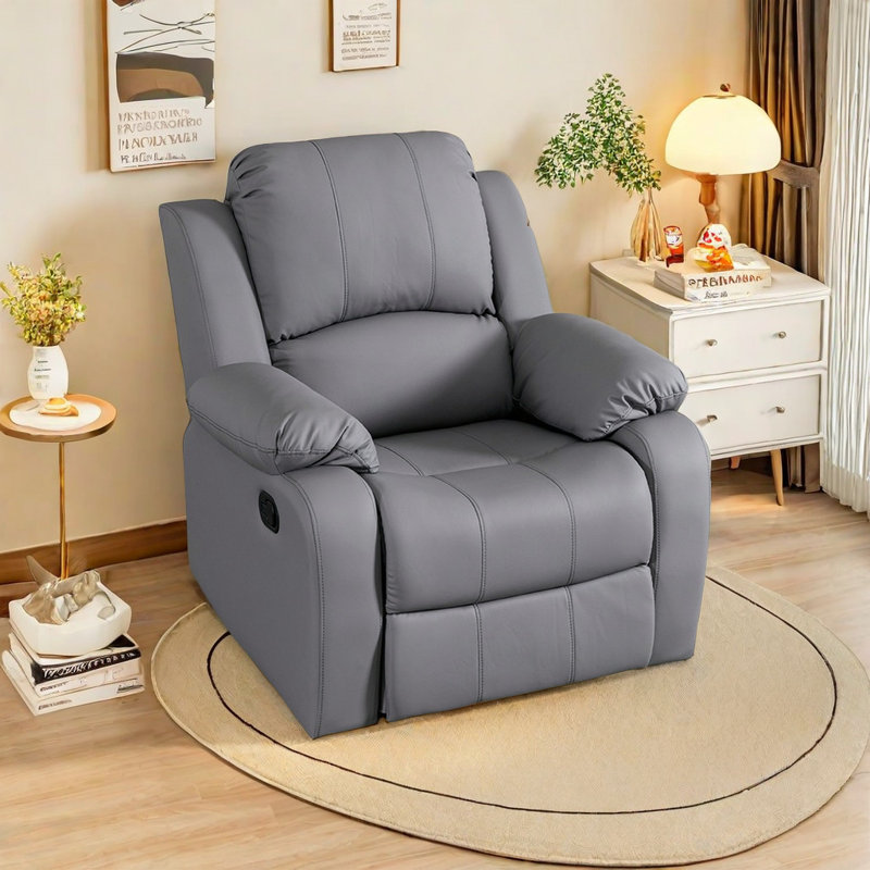 Torill, Gray Faux Leather
