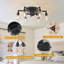 67cm Farmhouse 6-Speed Reversible Ceiling Fan With Light Kit And Remote Control
