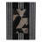 Modern Resin And Wood Picture Frame With Vertical Inlay Design For Home Office Bedroom Or Living Room Display Contemporary Polyresin Glass Construction - 1" Black & Ivory-1103365187