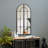 Window Venetian Distressed Full Length Mirror Metal Framed Accent Mirror