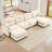 Braegger Modular Sectional Sofa with Chenille Fabric and Tufted Backrest Design-117093340-128718060