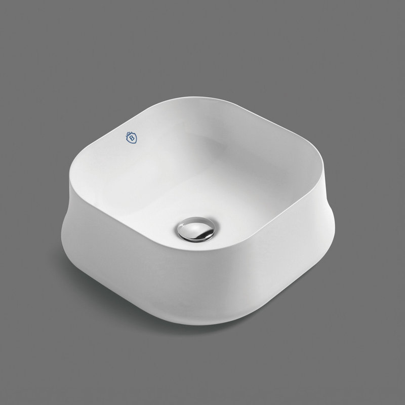 Lavabo au-dessus de la cuve avec drain central 17 "Whitehaus
