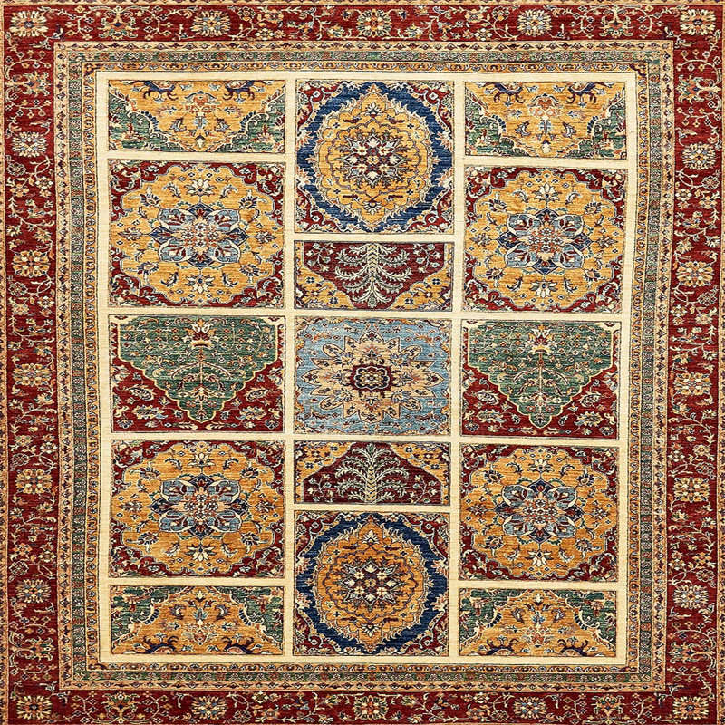 Abstract Indoor Rug, Square 3'