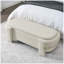 Banc rembourré en lin avec grand espace de rangement pour le salon, le vestibule et la chambre à coucher (51,5 po x 20,5 po x 17 po)-1210928383
