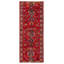 Tapis de couloir rouge unique en laine 4 pi 3 po x 13 pi 4 po Zaylin