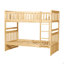 Lit superposé simple au-dessus de simple avec boîtes de rangement-825099539