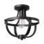 Plafonnier encastré 1 lumière noir mat Warrensville