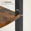 Shreya 129.5cm H x 30cm W Steel Corner Bookcase