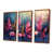 Toile avec cadre flottant brun