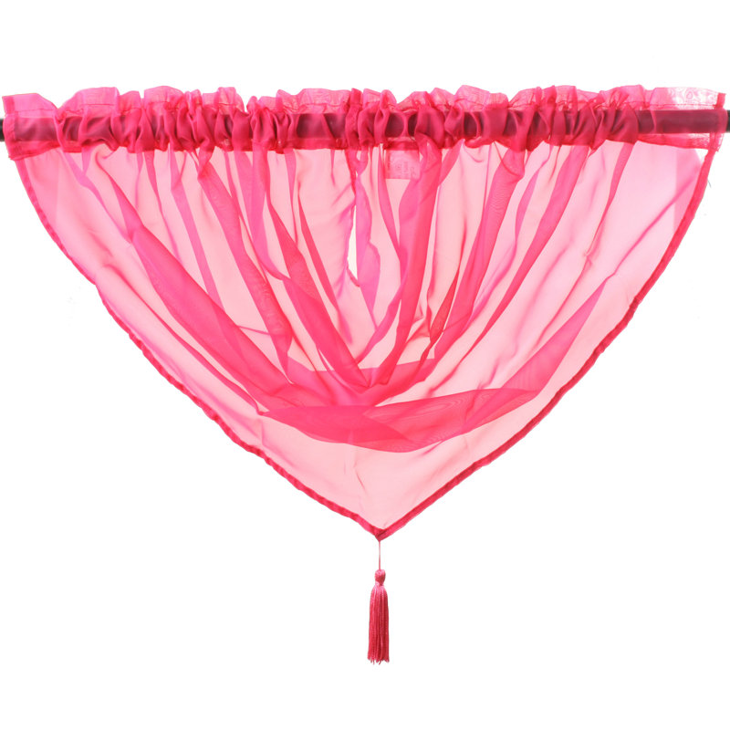 Arieah Semi Sheer Curtain, Fusha